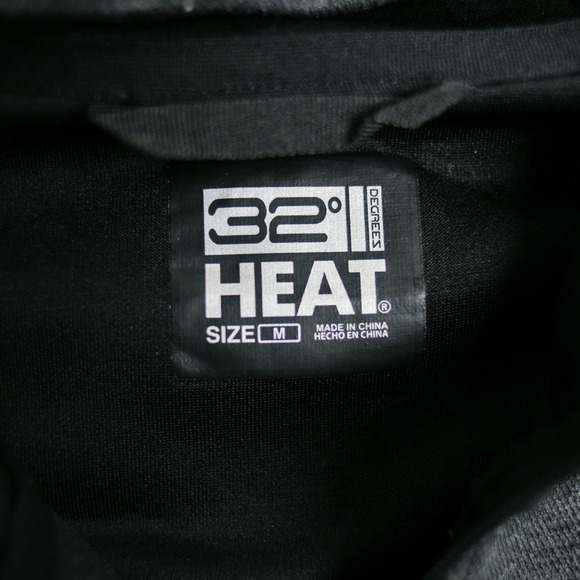 32 Degrees Heat Hoodie Jacket Full Zip Mens Size Dark‎ Gray Hooded - Picture 3 of 8